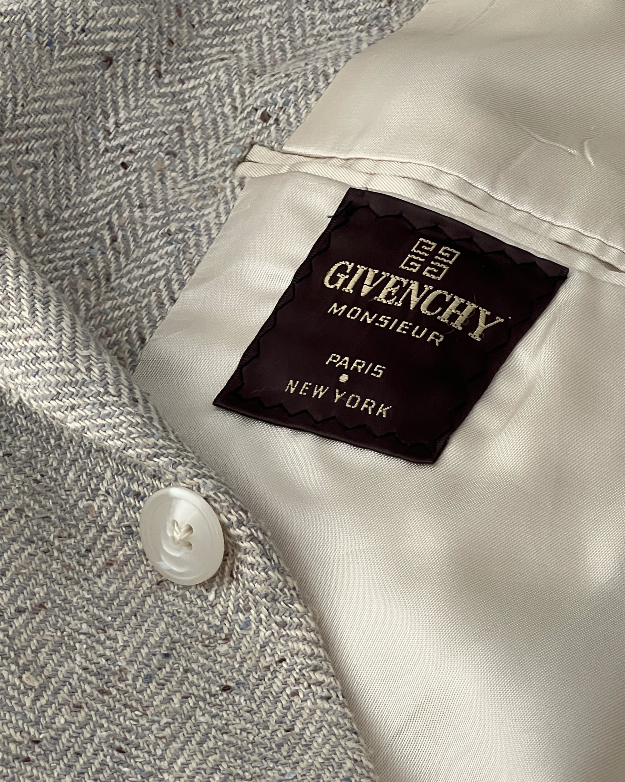 Vintage Givenchy Oat Tweed Blazer