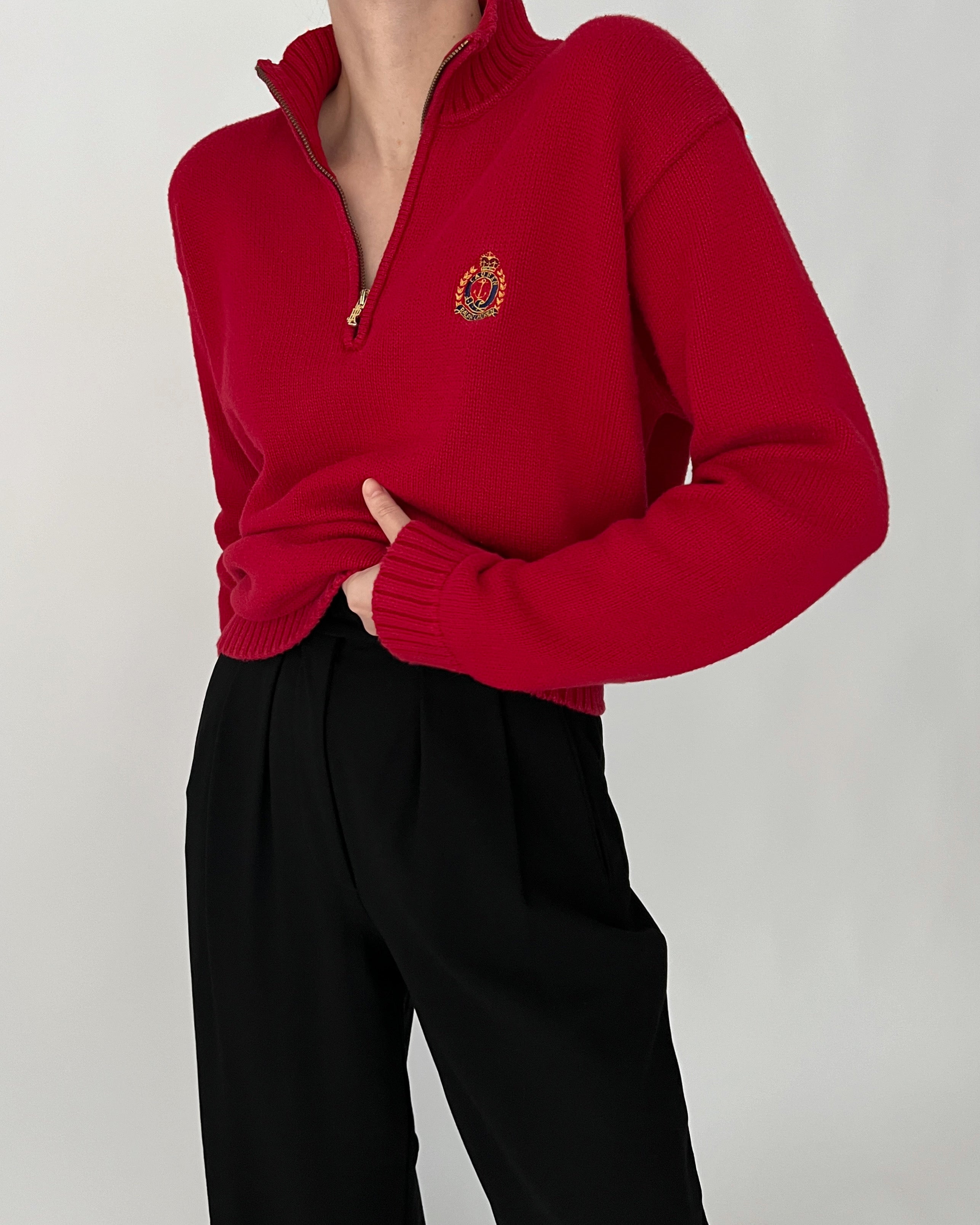 Ralph lauren zip jumper womens hot sale