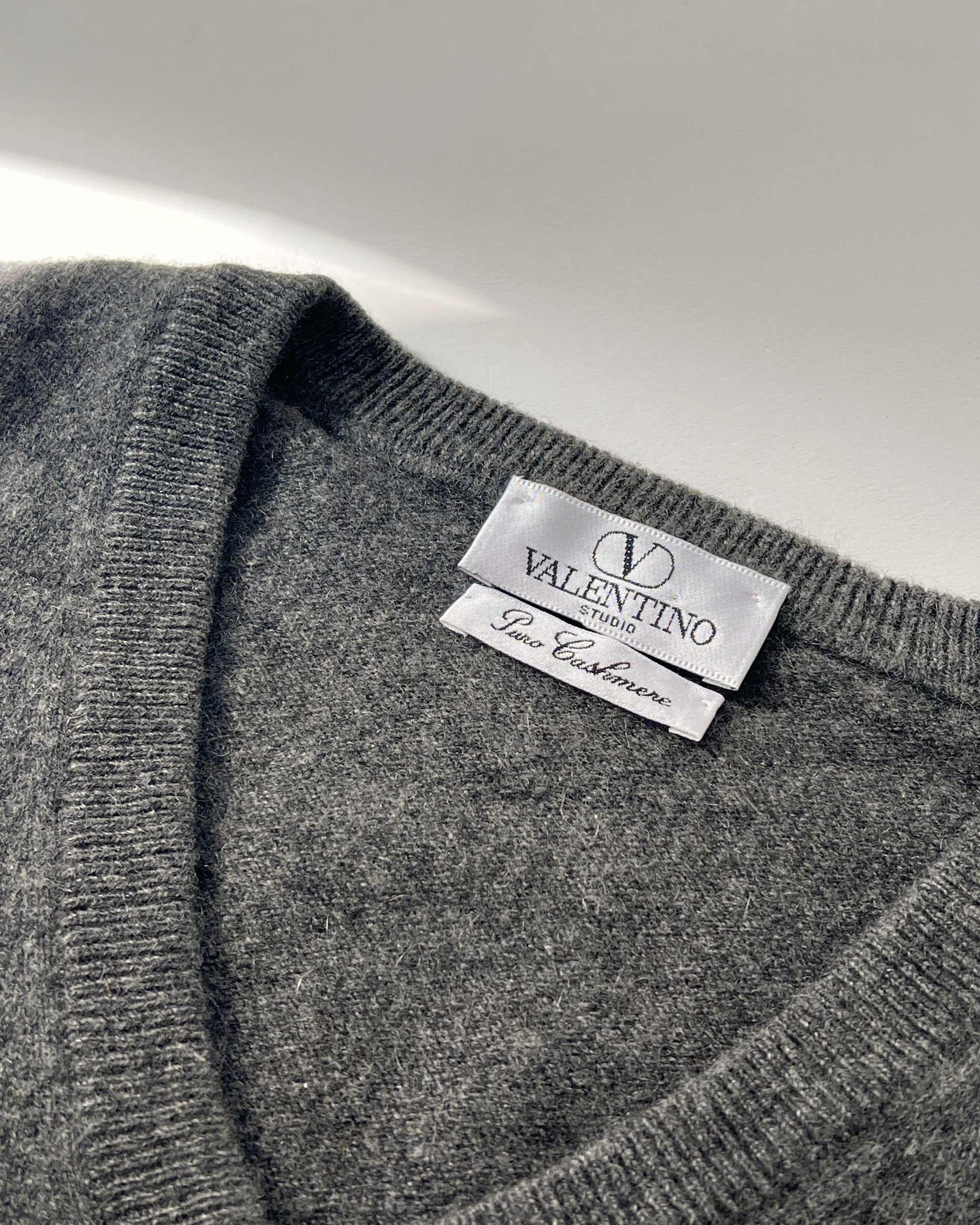 Vintage Valentino Graphite Cashmere Sweater