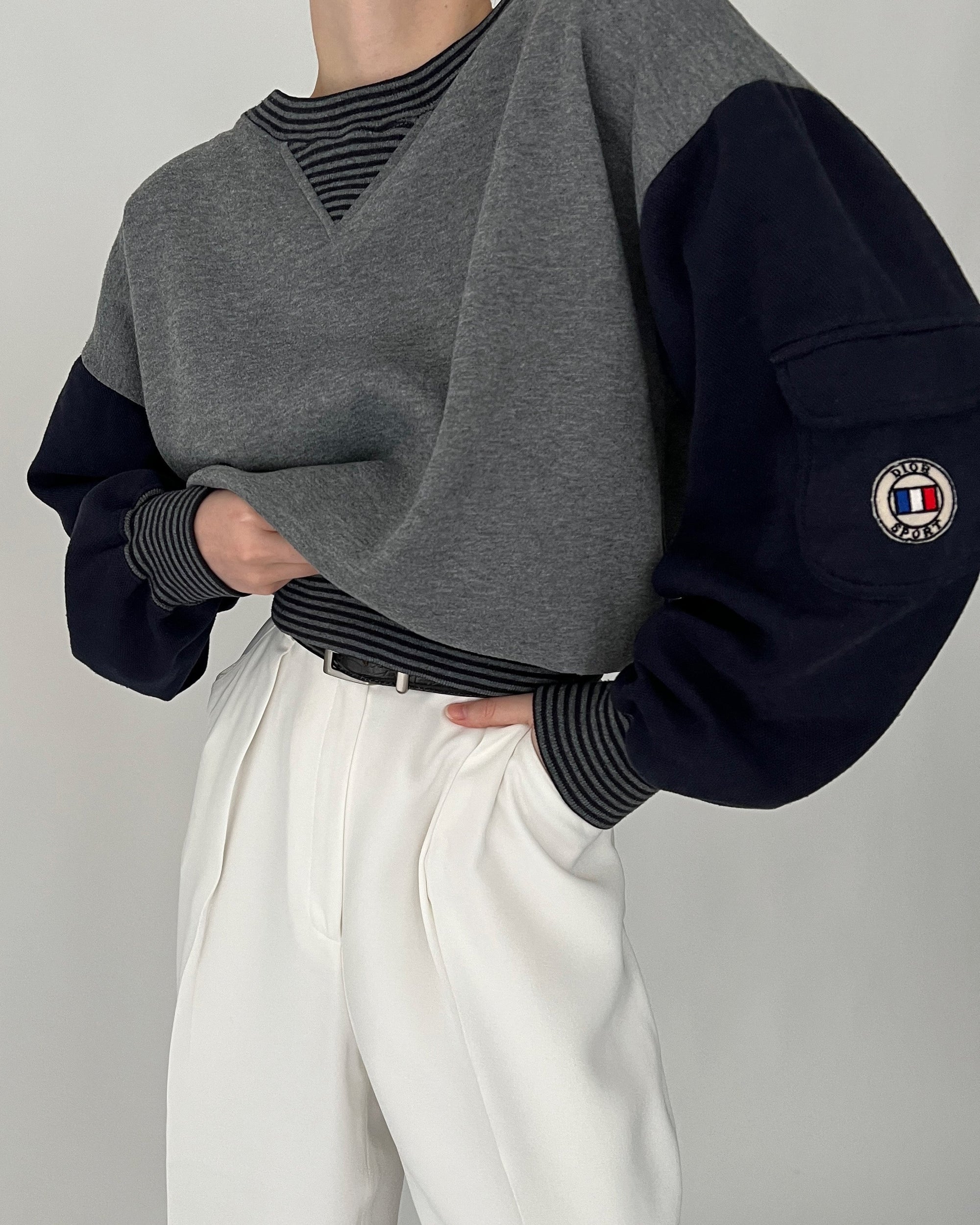 Vintage Dior Sport Pocket Sleeve Sweater