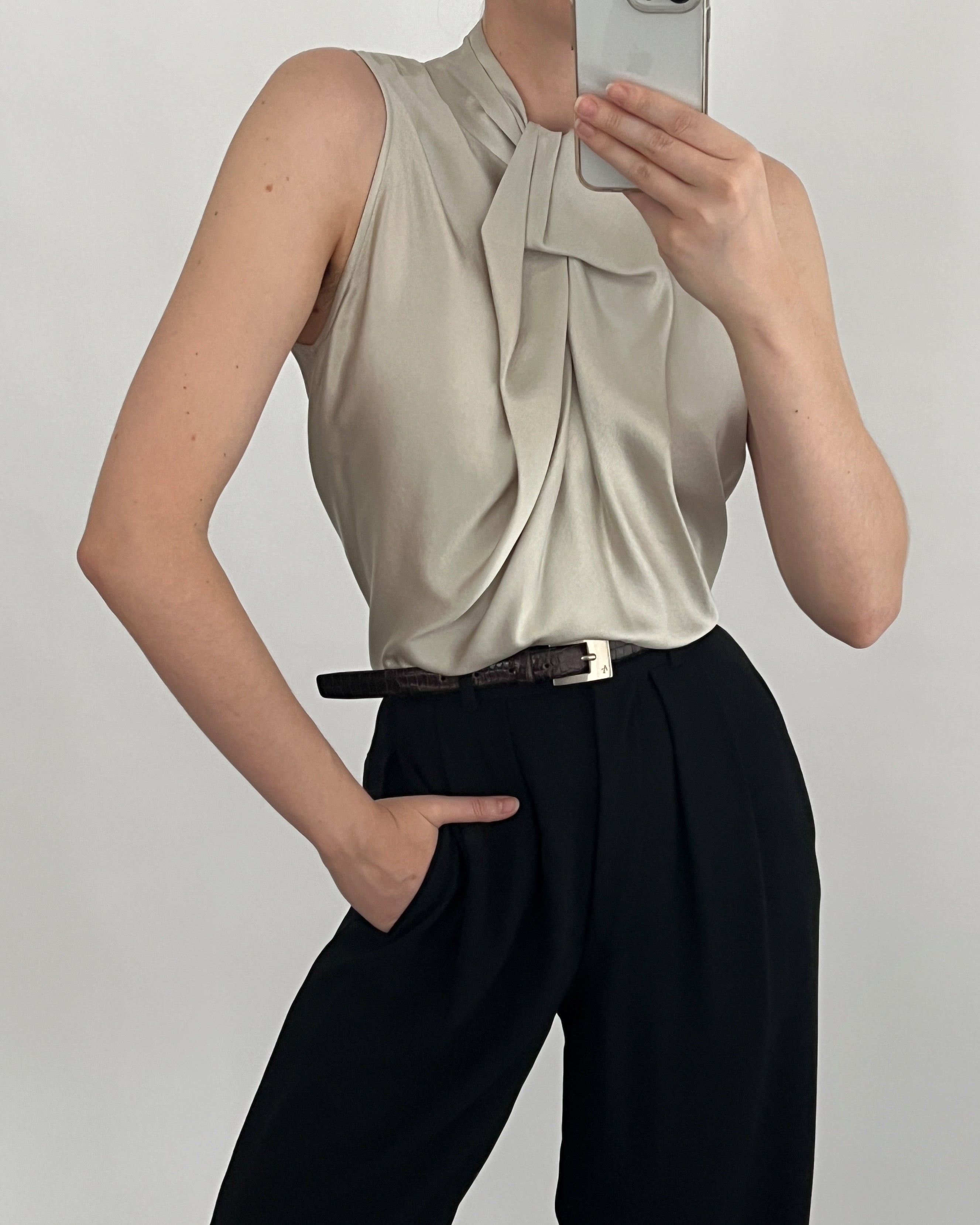 Giorgio Armani hotsell Silk Top