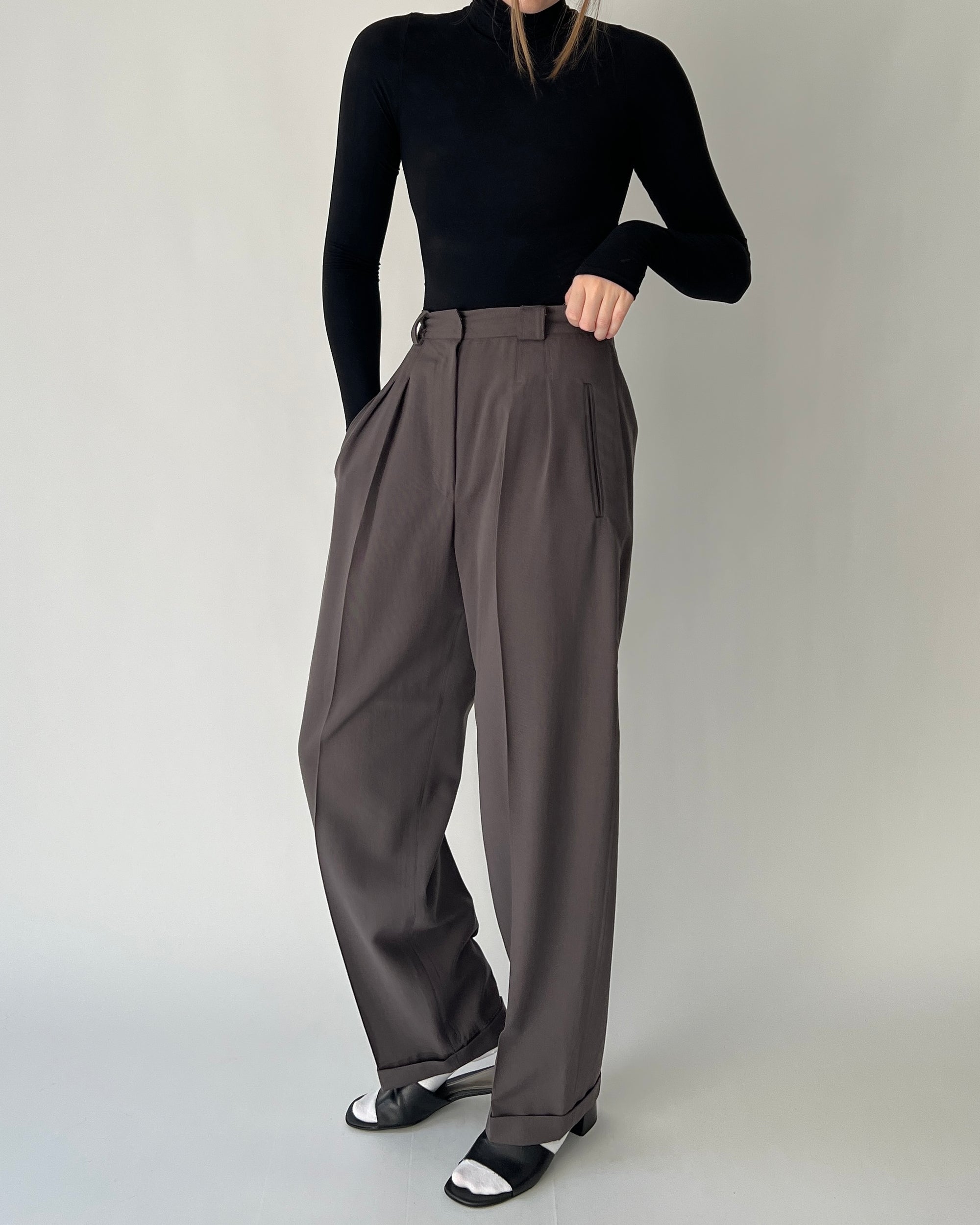 Favorite Vintage Christian Dior Stone Wool Trousers