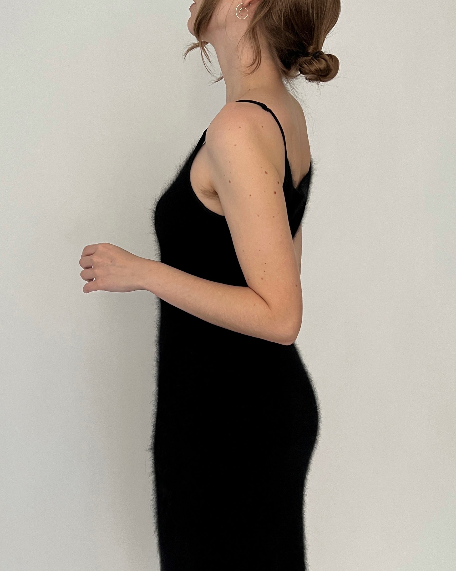Vintage Ralph Lauren Black Angora Mini Dress Vintage Ralph Lauren Black Angora Mini Dress