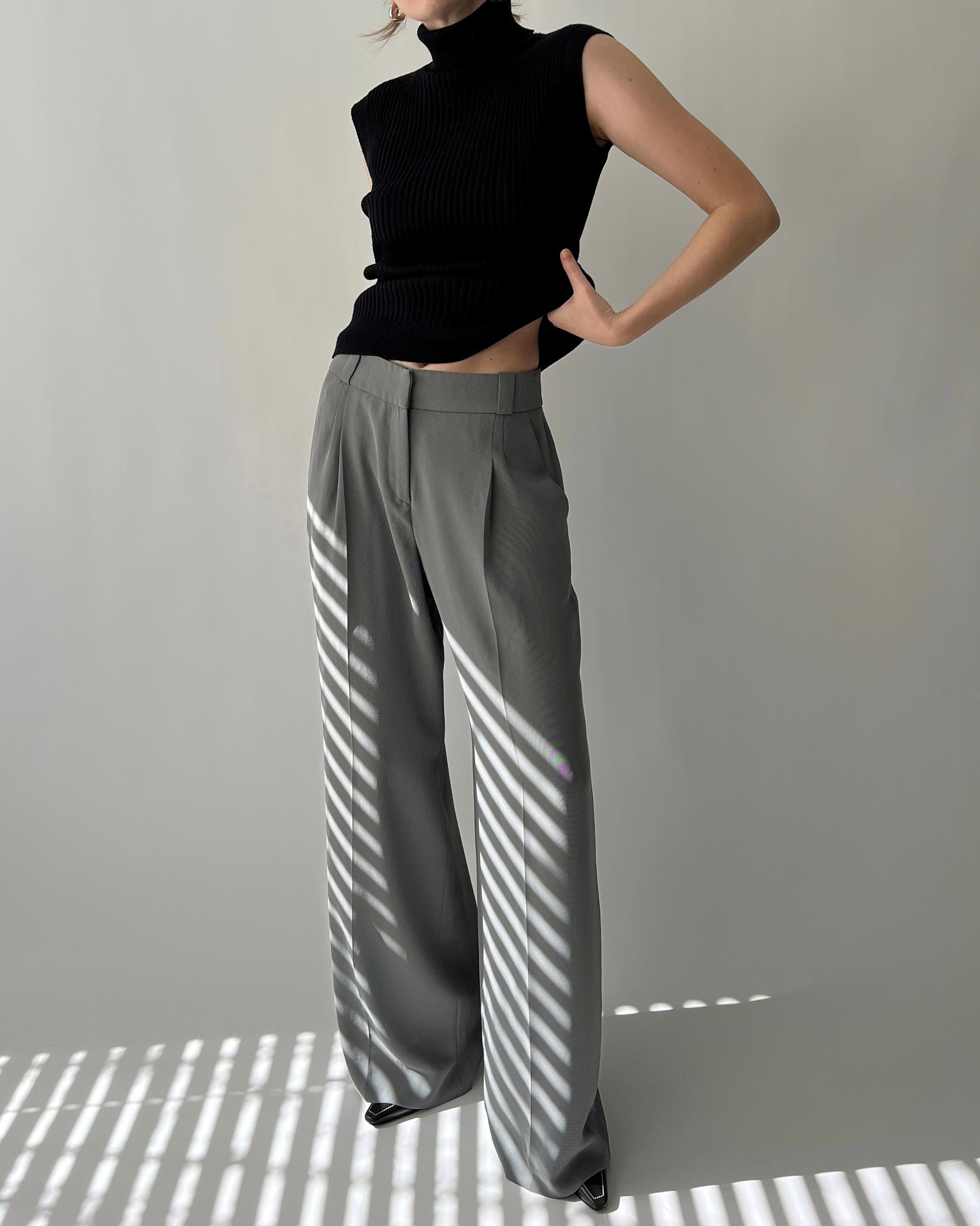 Vintage Giorgio Armani Steel Trousers - Main Image