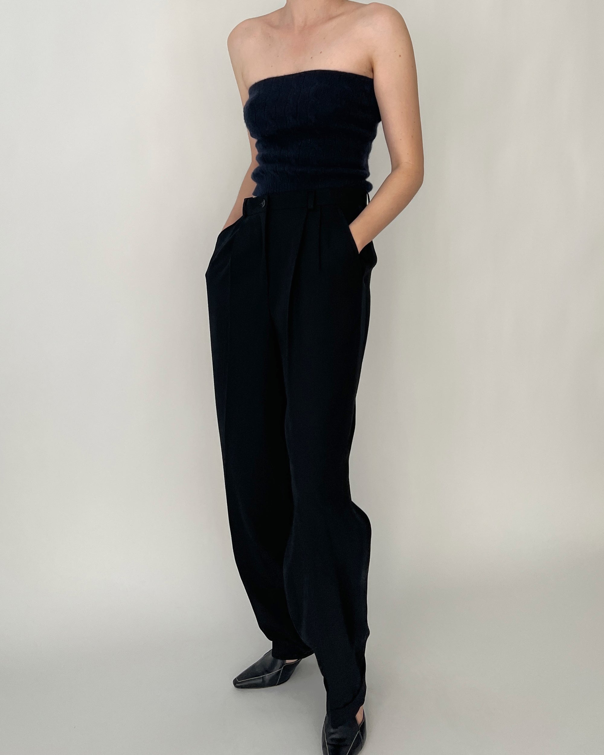 Favorite Vintage Yves Saint Laurent Black Trousers