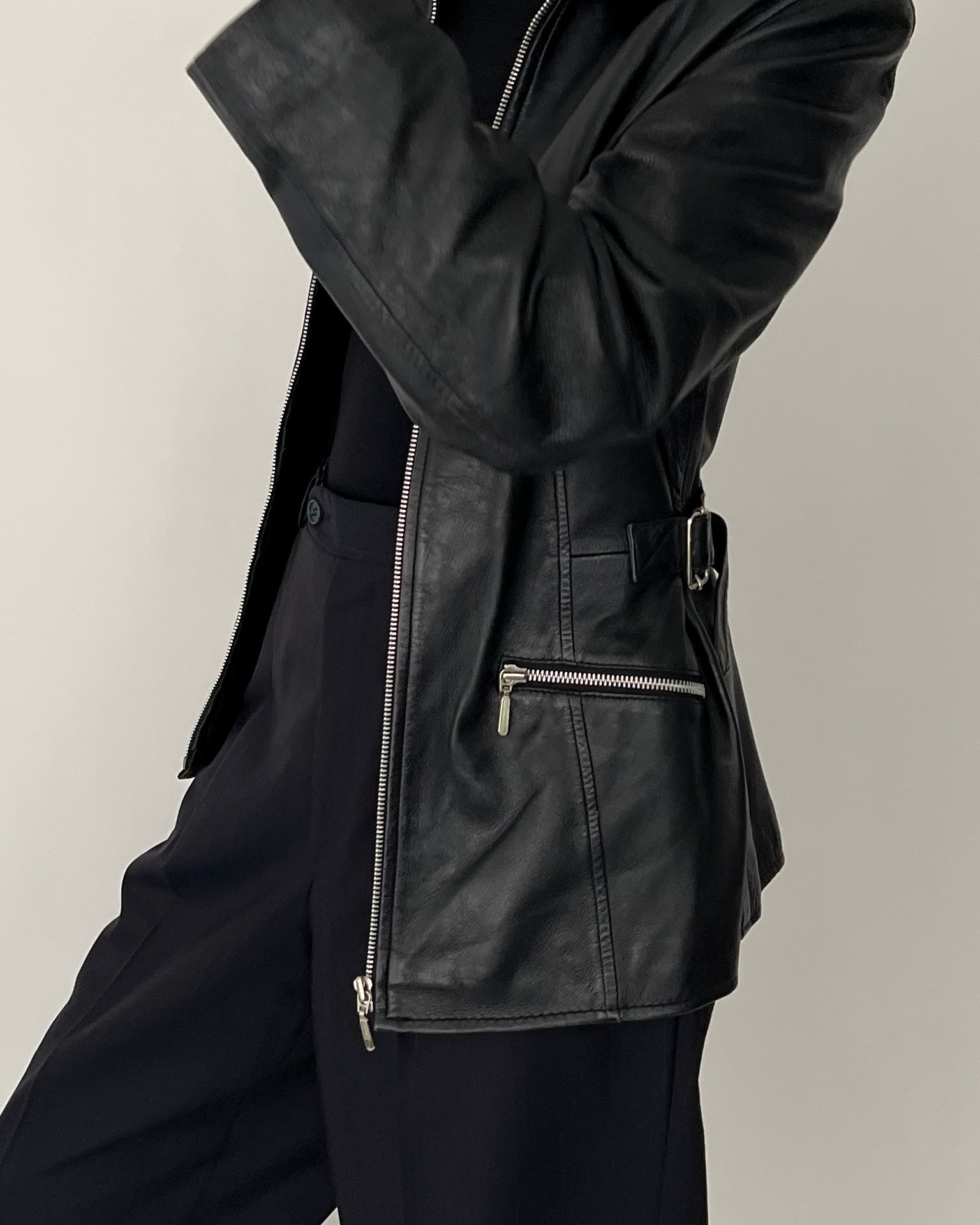 Vintage Givenchy Black Leather Jacket