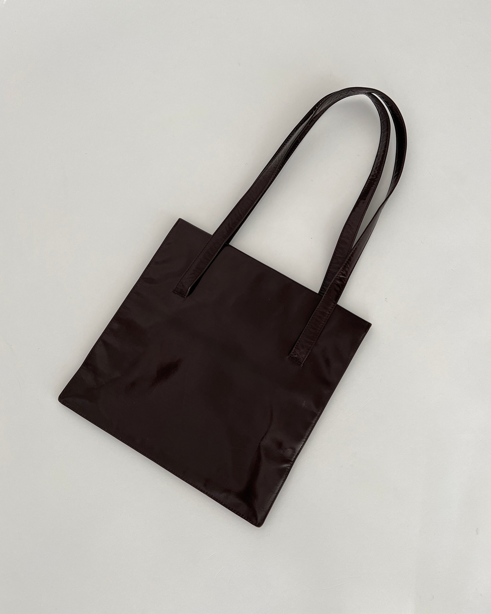 Vintage Jil Sander Canvas Bags Vintage Jil Sander Espresso Leather Bag